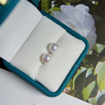 8-9mm Strong Light S925 Silver Classic Earrings