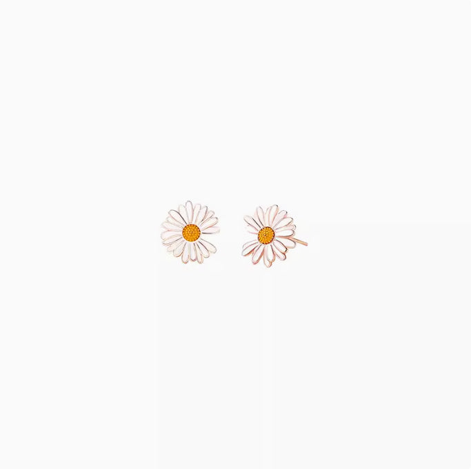 Women's Fashion Sterling Silver Daisy Stud Earrings