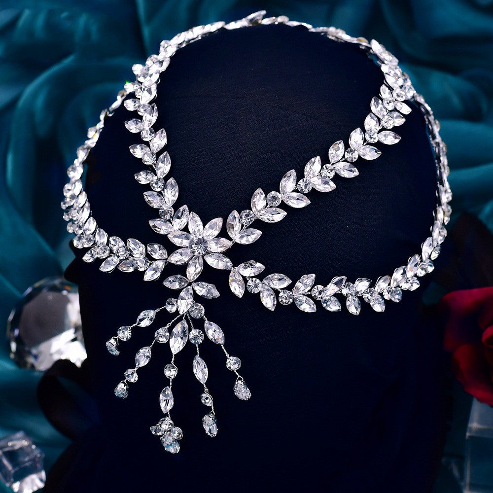 Simple And Elegant Rhinestone Hair Accessories With Diamonds