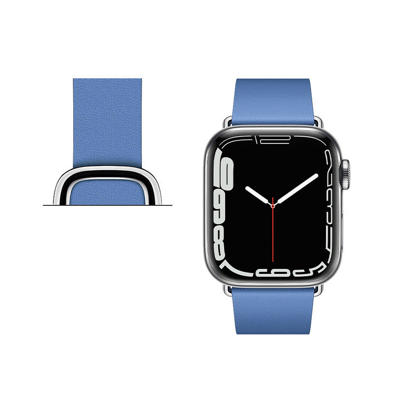 Magnetic Premium Leather Modern Buckle Strap