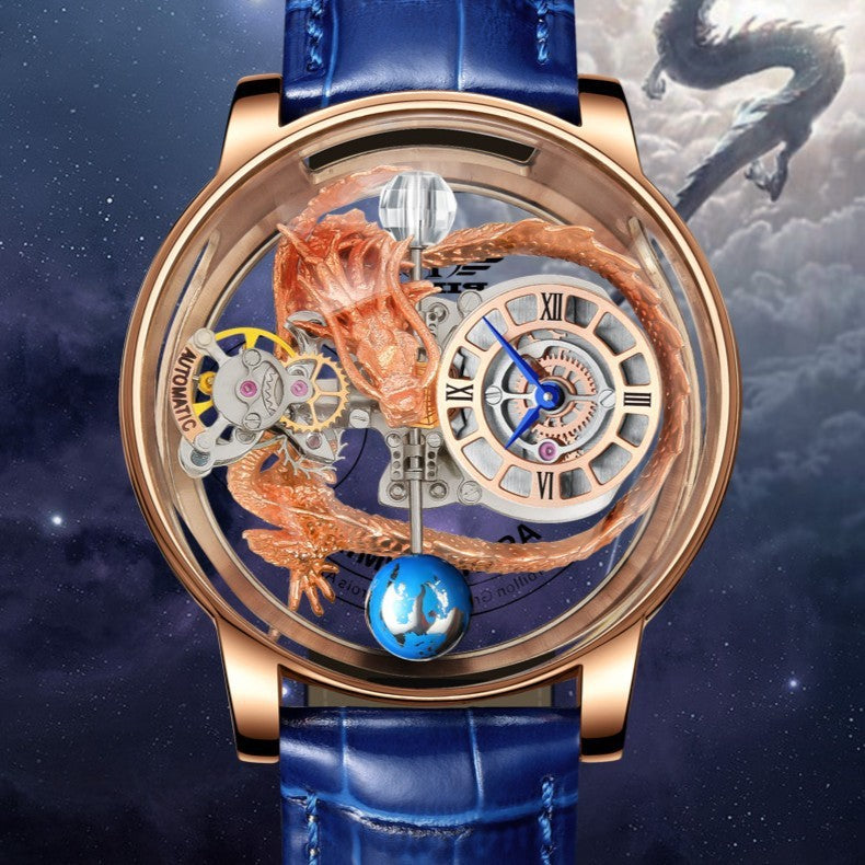 Reloj Tourbillon Good Luck Comes de moda para hombre