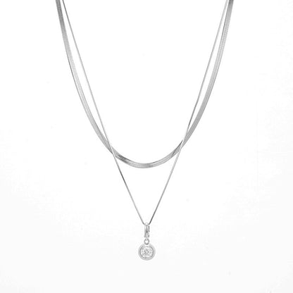 Removable Twin Double-layer Necklace