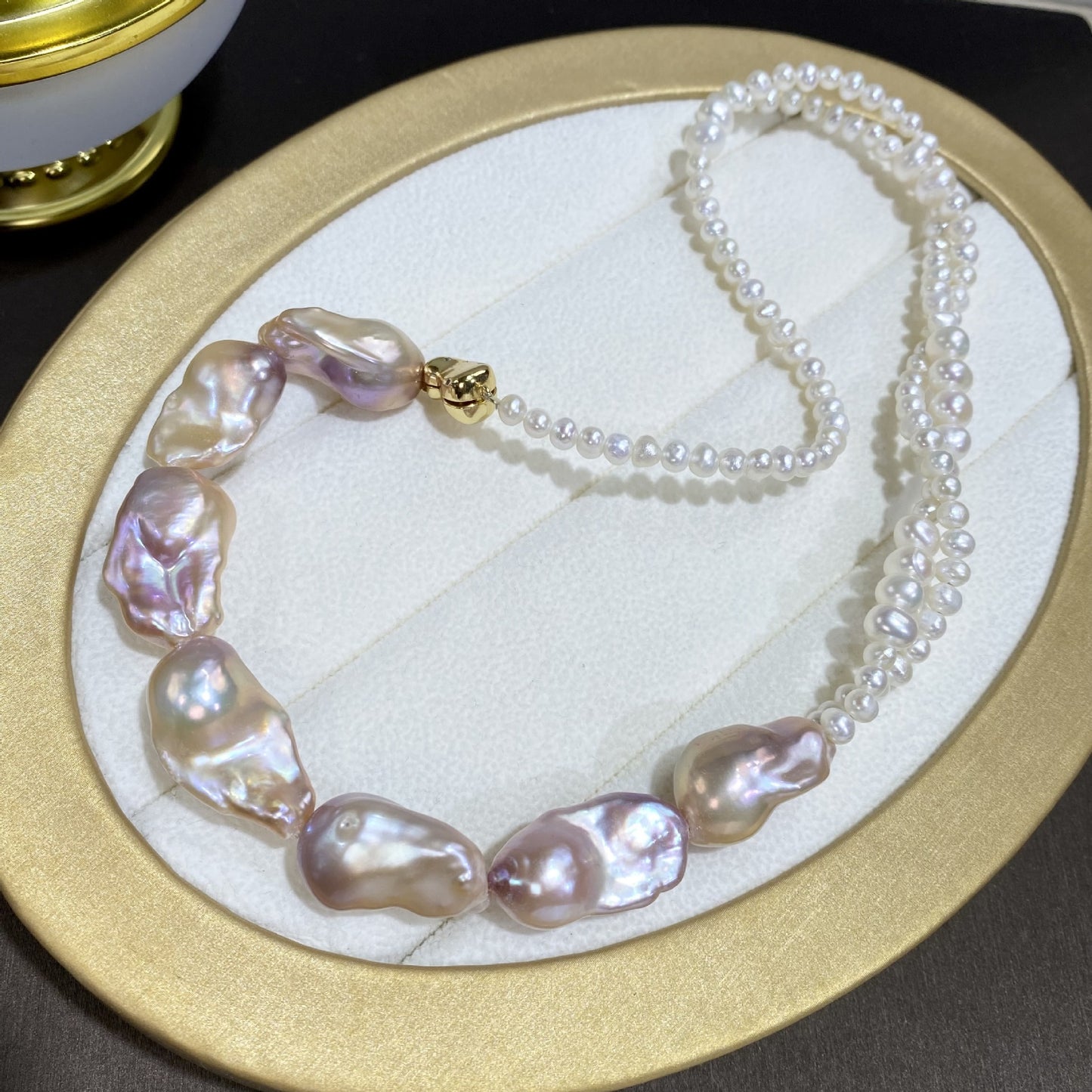 Long Autumn And Winter Natural Baroque Pearl Necklace For Women