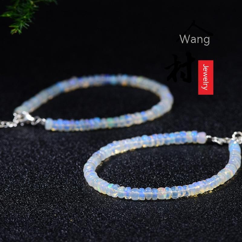 Jewelry Natural Ice Transparent Colorful Opal Bracelet Niche Bracelet