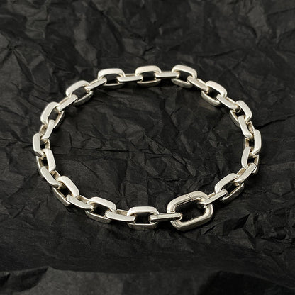 Bracelet en argent sterling pour homme, tendance et simple