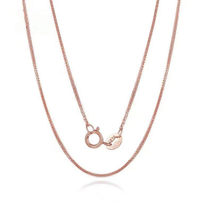 Jewelry 18K Gold Necklace Yellow Gold Rose Gold White Gold