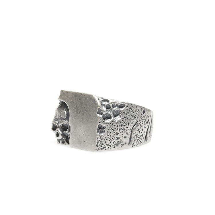 925 Sterling Silver Ring Men's Plus Size Skull