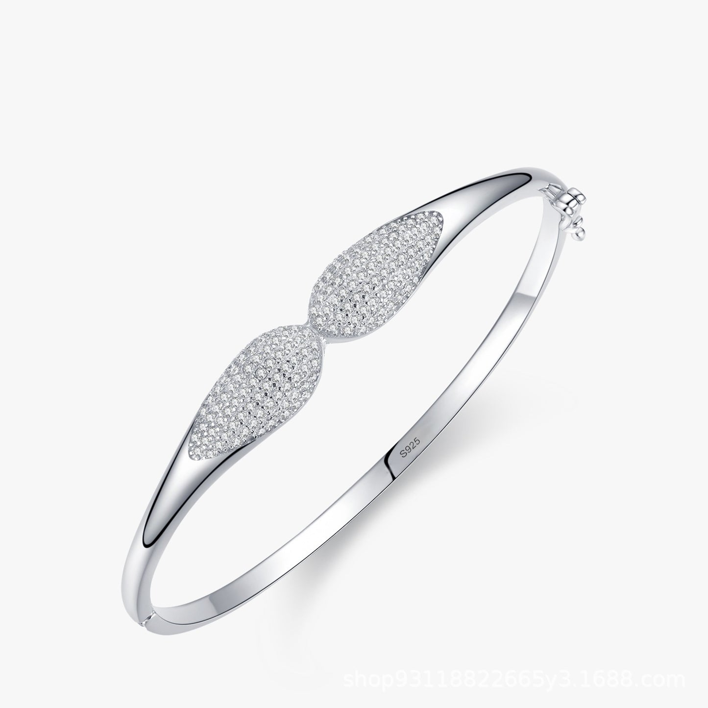 Elegant High Grade Diamond S925 Silver Bracelet