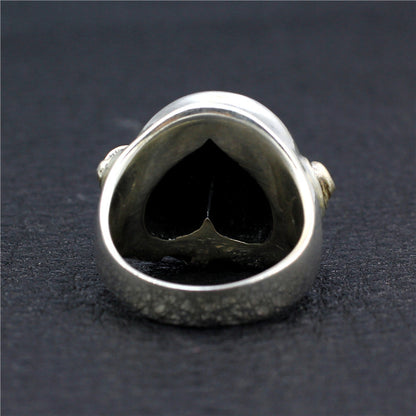 Punk Jewelry 925 Sterling Silver Thai Big Butt Ring