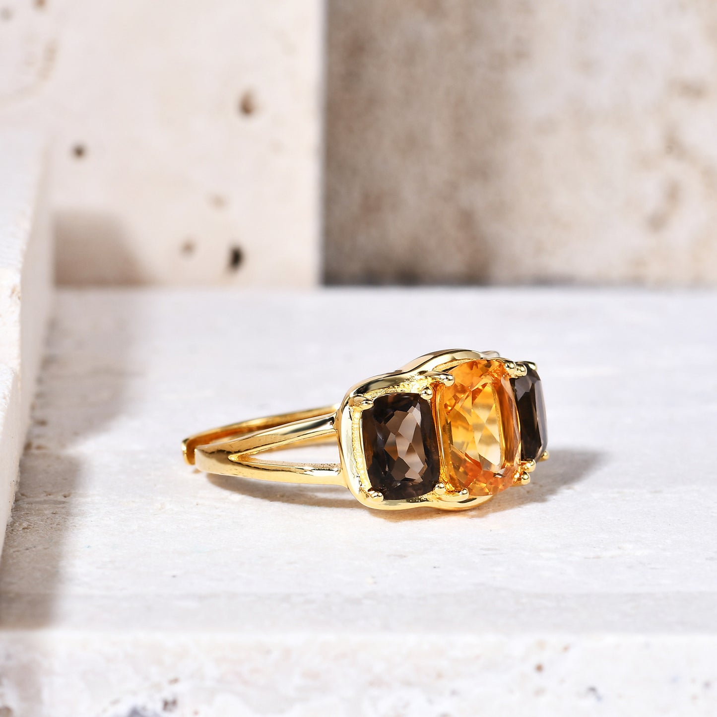 Natural Colored Gems Citrine Citrine Ring