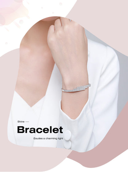 Fashion Line S925 Silver Bracelet For Women