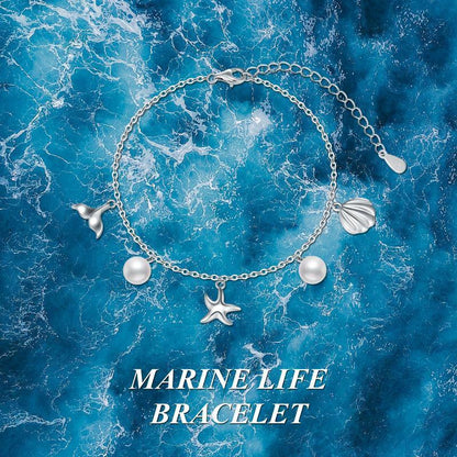 Pulsera de Playa en Plata de Ley