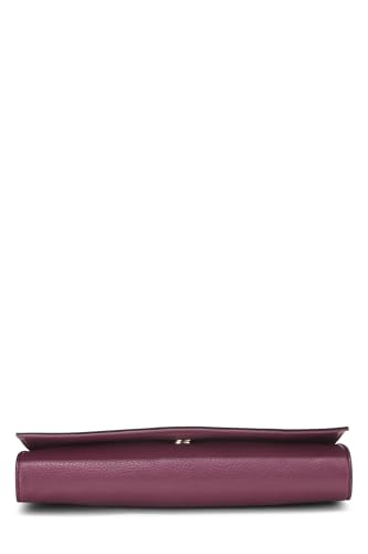 Gucci, Clutch Soho de cuero granulado morado Pre-Loved, Púrpura