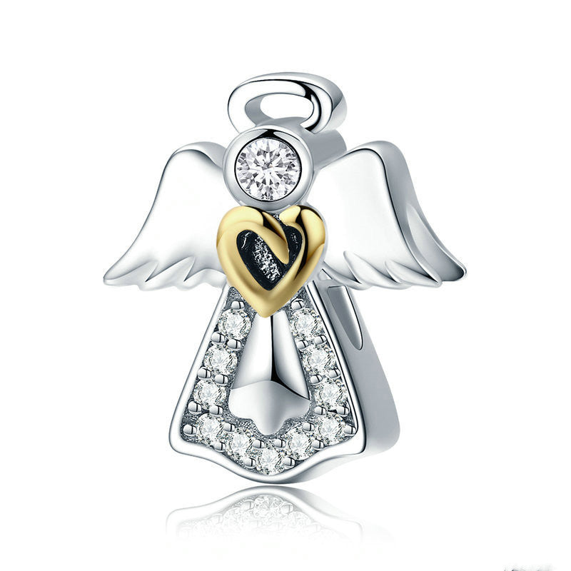 Guardian Angel Platinum Plated Loose Beads