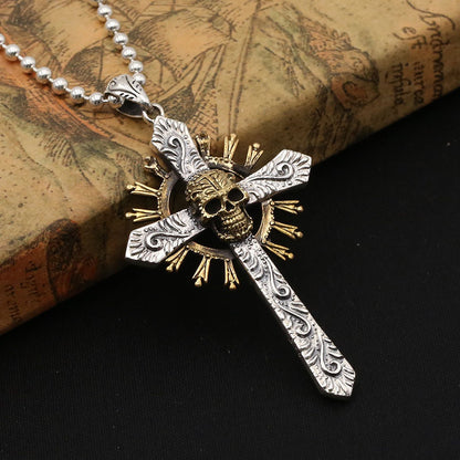 Skull Cross Male and Female Punk Fashion Pendant