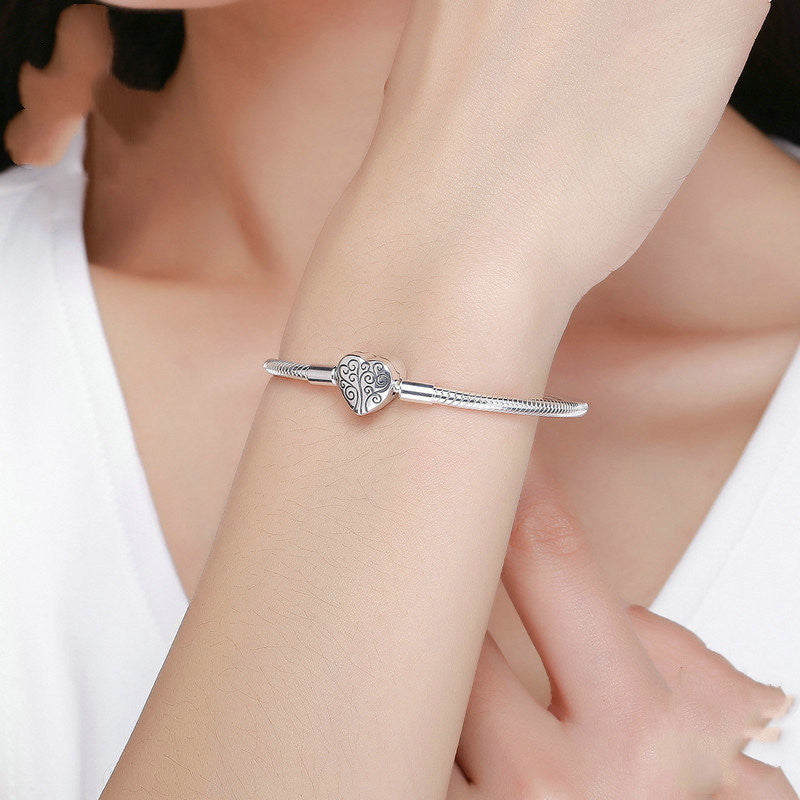 S925 sterling silver ladies bracelet family tree bracelet