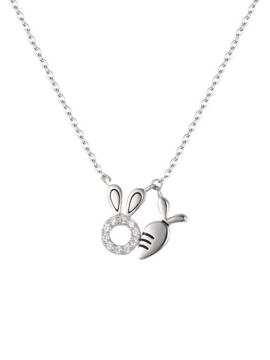 Latest 18K Gold Plated Rabbit Cute Gift Trending Necklace For Girl Jewelry