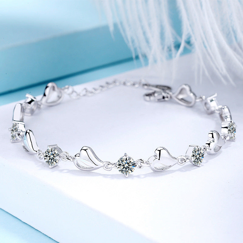 Women's Fashion Simple Heart Bracelet