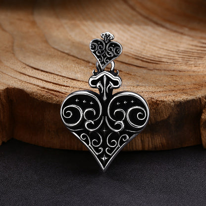 Fashion Personality Spade Love Pendant