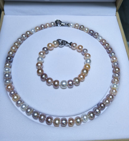 Mixed color pearl chain