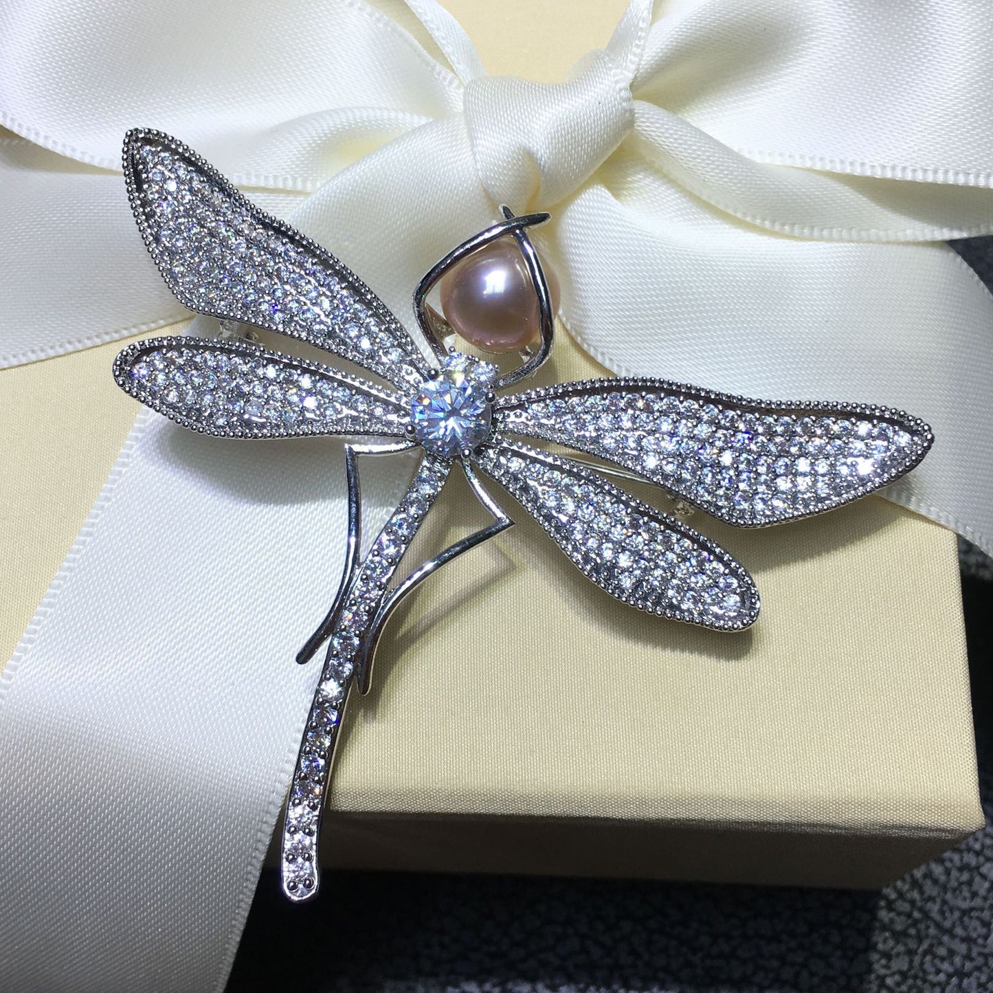 Freshwater Pearl Dragonfly Corsage