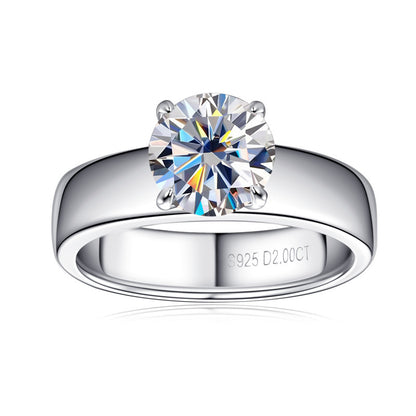 Moissanite Wedding Ring European And American