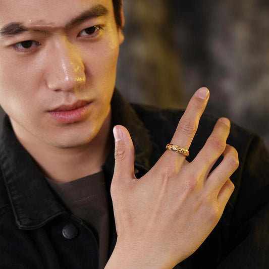 Personality Single Korean Style Non-thermochromic Ring