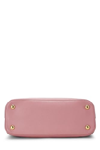 Prada, petit sac fourre-tout exécutif en saffiano rose d'occasion, rose