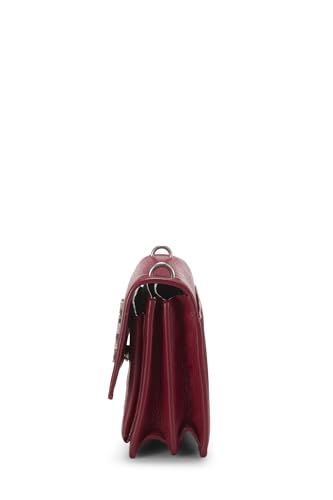 Yves Saint Laurent, Pre-Loved Red Calfskin Sunset Medium, Red