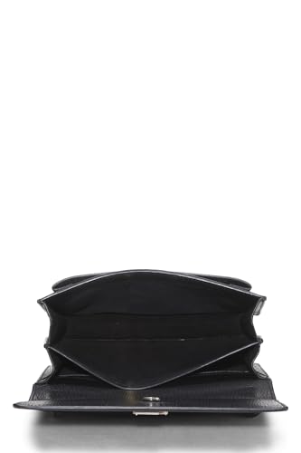 Yves Saint Laurent, Pre-Loved Black Calfskin Sunset Bag Medium, Black