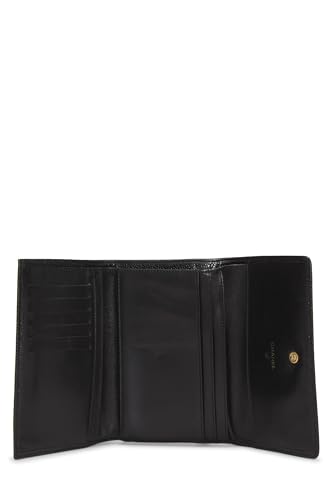 Chanel, Pre-Loved Black Caviar Timeless 'CC' Compact Wallet, Black