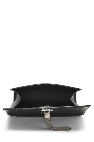 Yves Saint Laurent, Kate Tassel Medium, noir gaufré, d'occasion