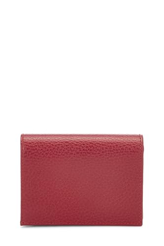 Gucci, Pre-Loved Red Leather GG Marmont Card Cse, Red