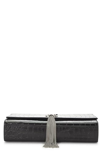 Yves Saint Laurent, Kate Tassel Medium, noir gaufré, d'occasion