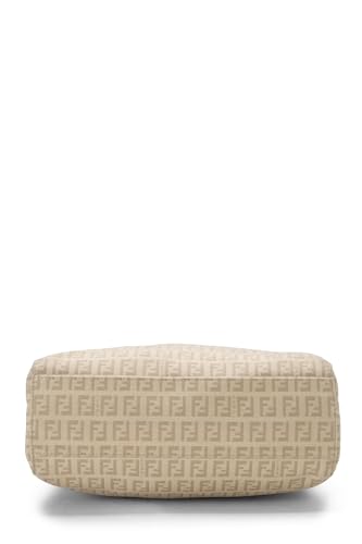 Fendi, sac fourre-tout vertical en toile beige Zucchino, petit modèle, beige