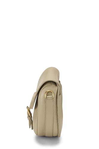 Dior, Bobby Flap Medium en cuir de veau beige d'occasion, beige