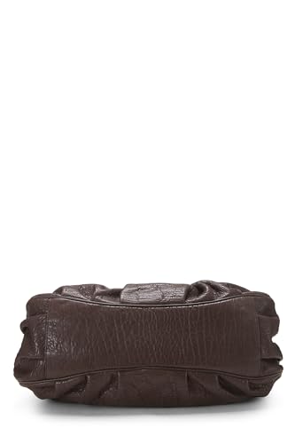 Fendi, sac hobo Mia en cuir marron d'occasion, grand modèle, marron