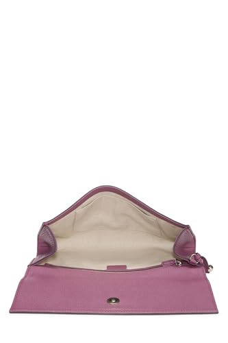 Gucci, pochette Soho en cuir grainé violet d'occasion, violet