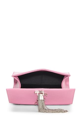 Yves Saint Laurent, Pre-Loved Pink Embossed Kate Tassel Small, Pink