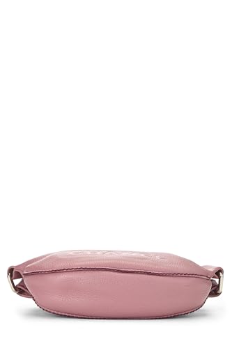 Chanel, sac à bandoulière en cuir de veau rose d'occasion, petit modèle, rose