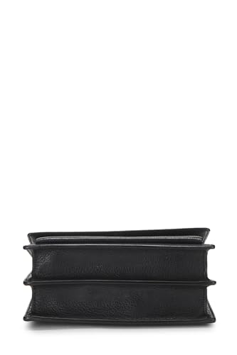 Yves Saint Laurent, sac Sunset Medium en cuir de veau noir d'occasion, noir