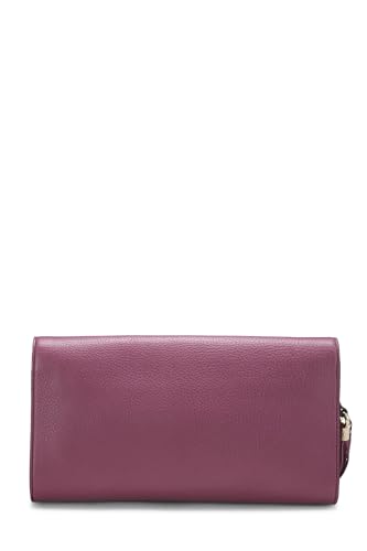 Gucci, pochette Soho en cuir grainé violet d'occasion, violet