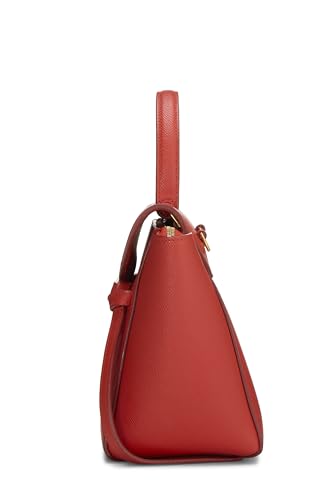 Céline, Sac ceinture en cuir de veau grainé orange Micro, d'occasion, Orange