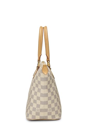 Louis Vuitton, Pre-Loved Damier Azur Saleya PM, Blanco