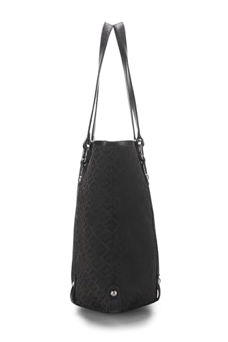 Fendi, sac fourre-tout en toile Zucchino noir d'occasion, petit modèle, noir