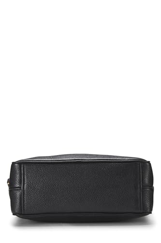 Prada, Pre-Loved Black Vitello Daino Double Zip Camera Bag, Black