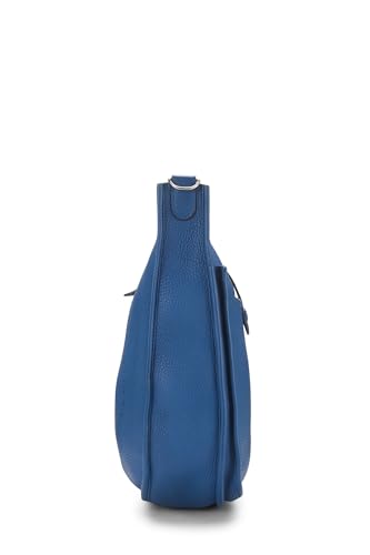 Hermès, Pre-Loved Blue de Galice Clemence Evelyne III Amazone GM, Mykonos