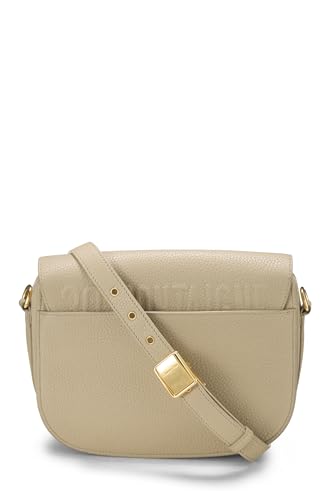 Dior, Solapa Bobby de piel de becerro beige Pre-Loved mediana, Beige