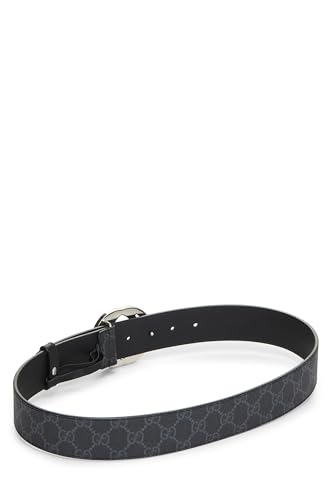 Gucci, Pre-Loved Black GG Supreme Canvas Belt, Black