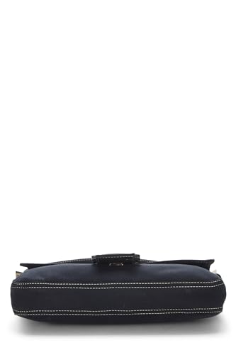 Fendi, Baguette en toile bleu marine d'occasion, bleu marine